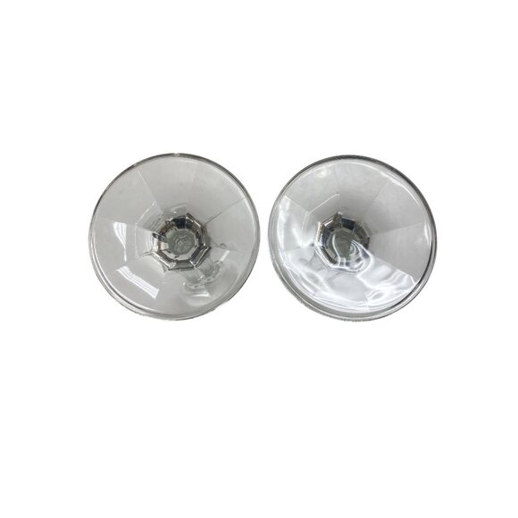 Clear Glass Champagne Flutes Set Of 2 Elegant Stemware For Celebrations Or Dinin - Picture 8 of 8